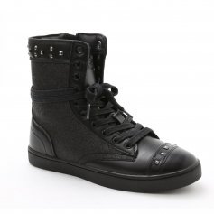 Pastry Dance Adult "Military Glitz" Black Sneaker Boot