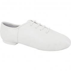 Dance Class® Child White Leather Jazz Shoe