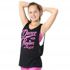 Trendy Trends "Dance with Passion" Twist Back Tank [TTD7326DP]