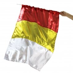 Metallic Flag with Rod
