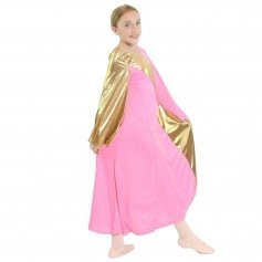 Danzcue Child Praise Dance Asymmetrical Bell Sleeve Dress