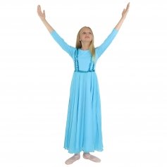 Danzcue Child Praise Dance Full Length Vivid Chiffon Dress