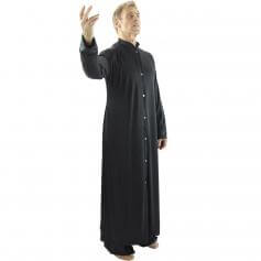 Mens Robe with Stand-up Collar - Click Image to Close