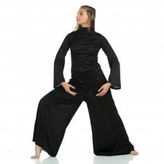 Danzcue Long Sleeve Praise Dance Turtleneck Jumpsuit