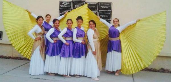 Our dance team after performing at a women conference (Deboras 2015)