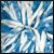 Light Blue/White Getz Baton Handle 2 Color Plastic Mix Poms