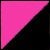 Fuchsia/Black O to S Amazing Sports Yoga Shorts in Neon