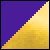 Deep Purple-Gold Danzcue Metallic Color Block Long Sleeve Praise Dance Dress