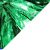 Metallic Green Danzcue 2PCS 6 Inch Metallic Cheerleading Pom Poms with Baton Handle