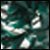 Dark Green/Silver Getz Flash Plastic with Metallic Poms