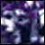 Purple-Silver Getz Flash Plastic with Metallic Poms