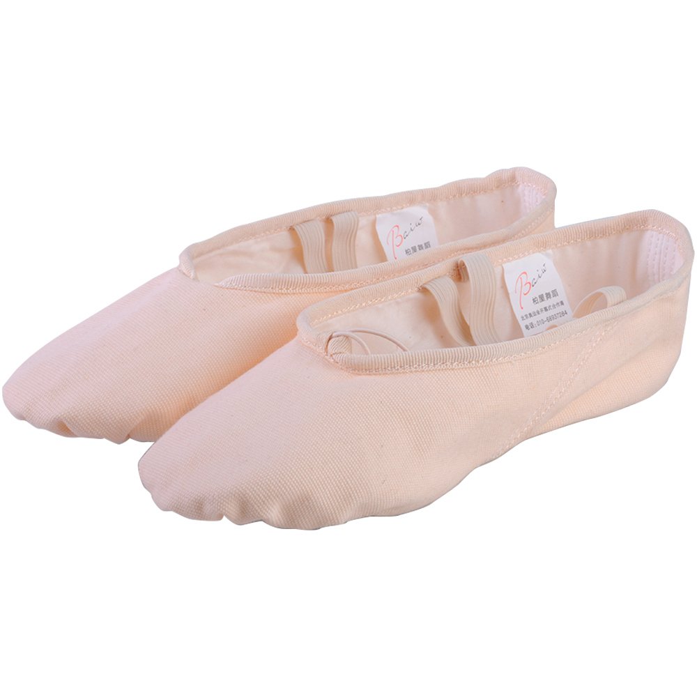 Baiwu Women's Canvas Split Sole Dance Slipper - Click Image to Close