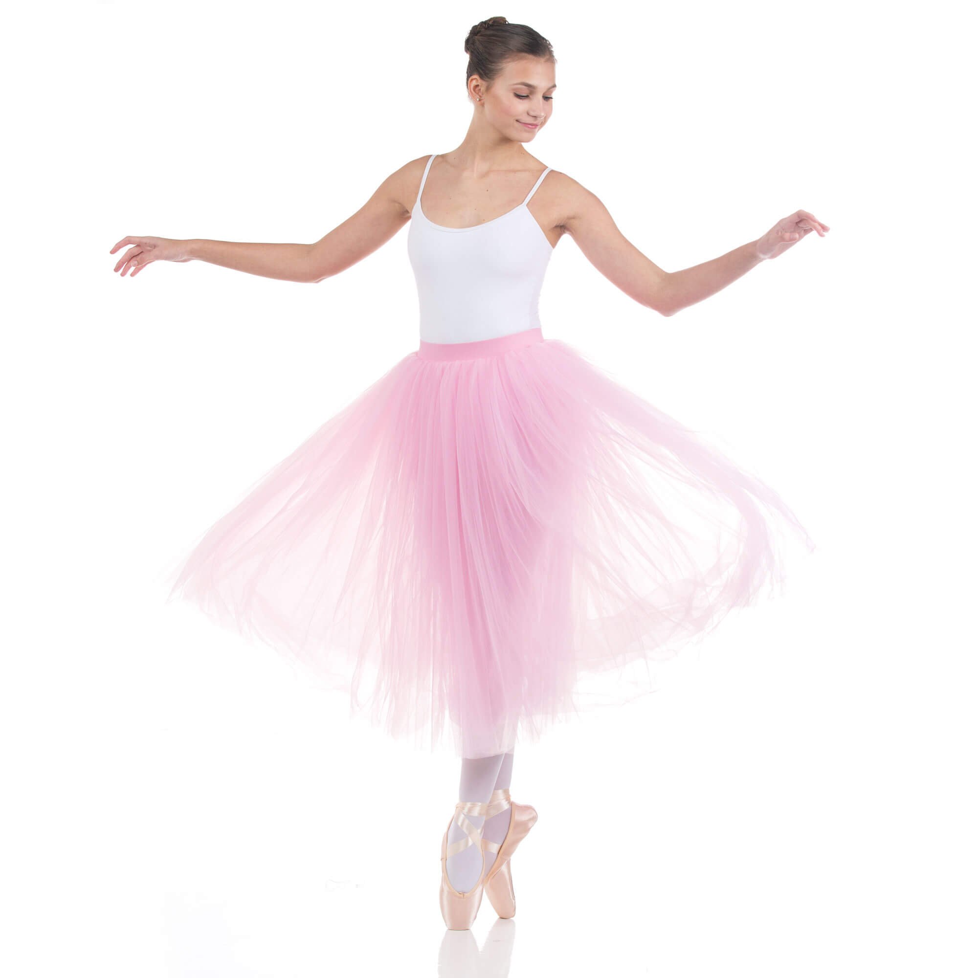 Baiwu Women's Ballet Long Performance Tutu Skirt - Click Image to Close