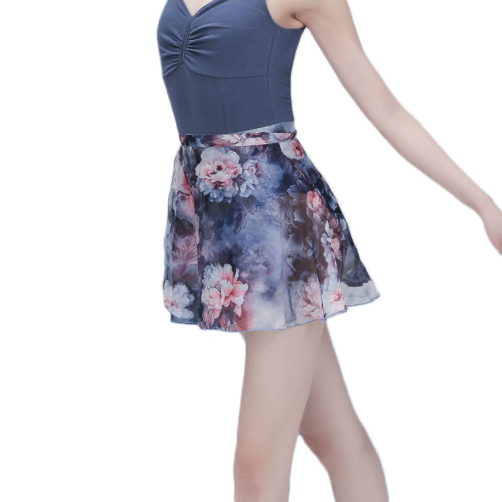 Baiwu Adult Printed Chiffon Wrap Ballet Skirt - Click Image to Close