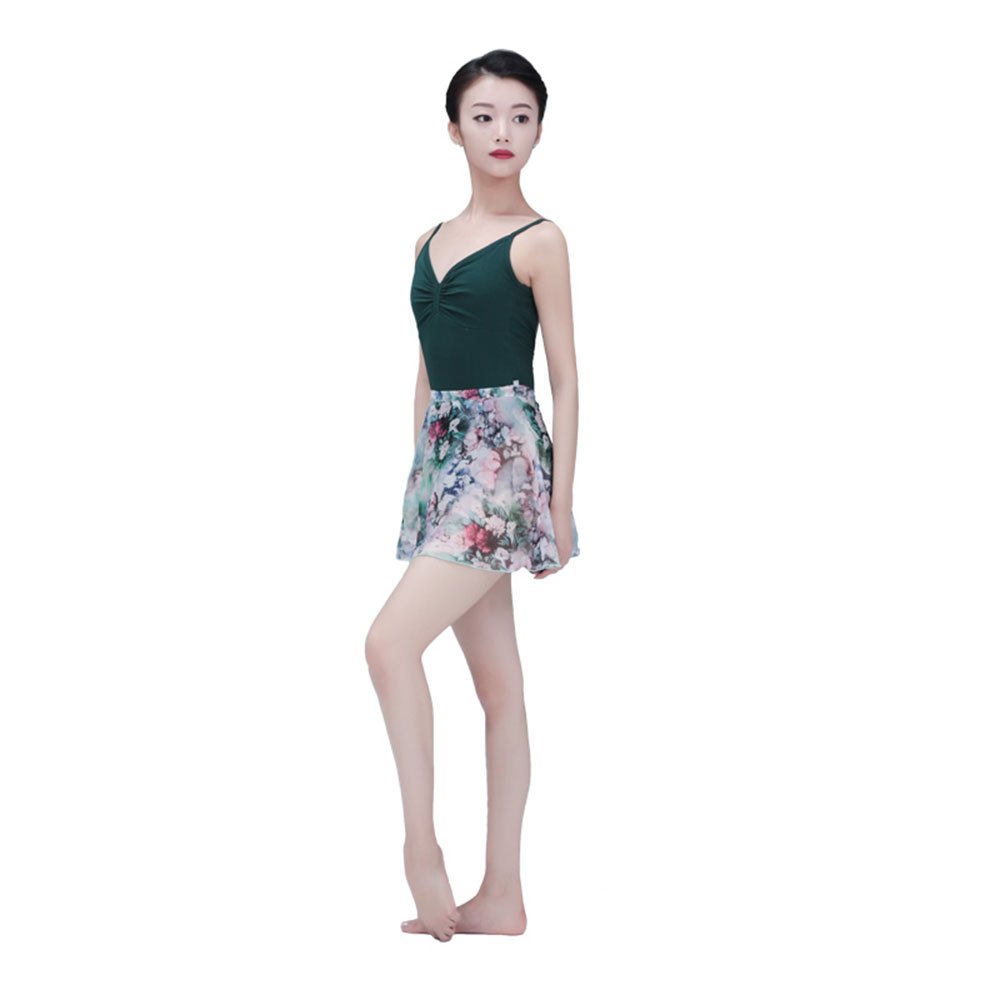 Baiwu Adult Printed Chiffon Wrap Ballet Skirt - Click Image to Close