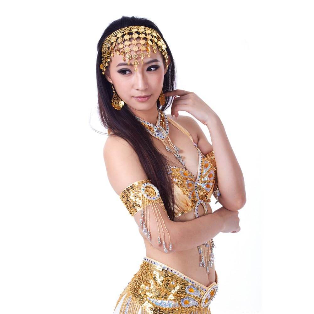 Belly dance Jingle Metal Coin Headband - Click Image to Close