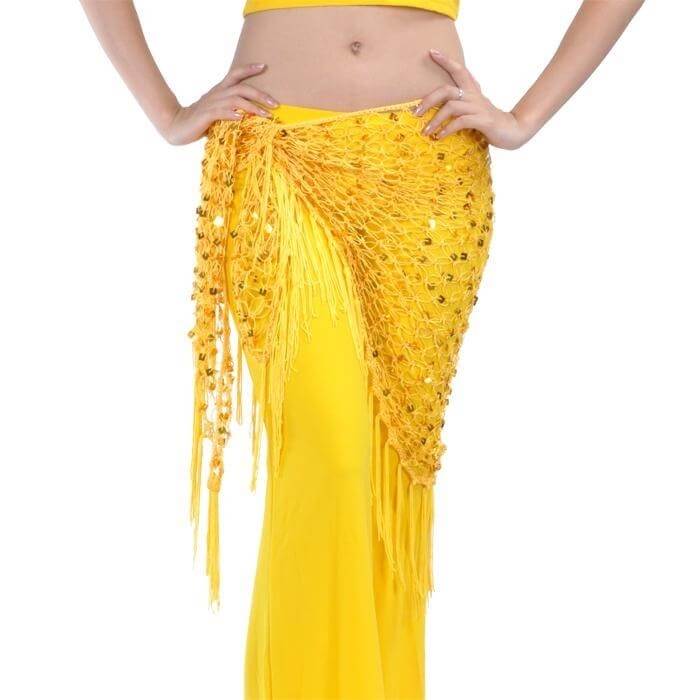 V-Shape Belly Dance Hip Scarf - Click Image to Close