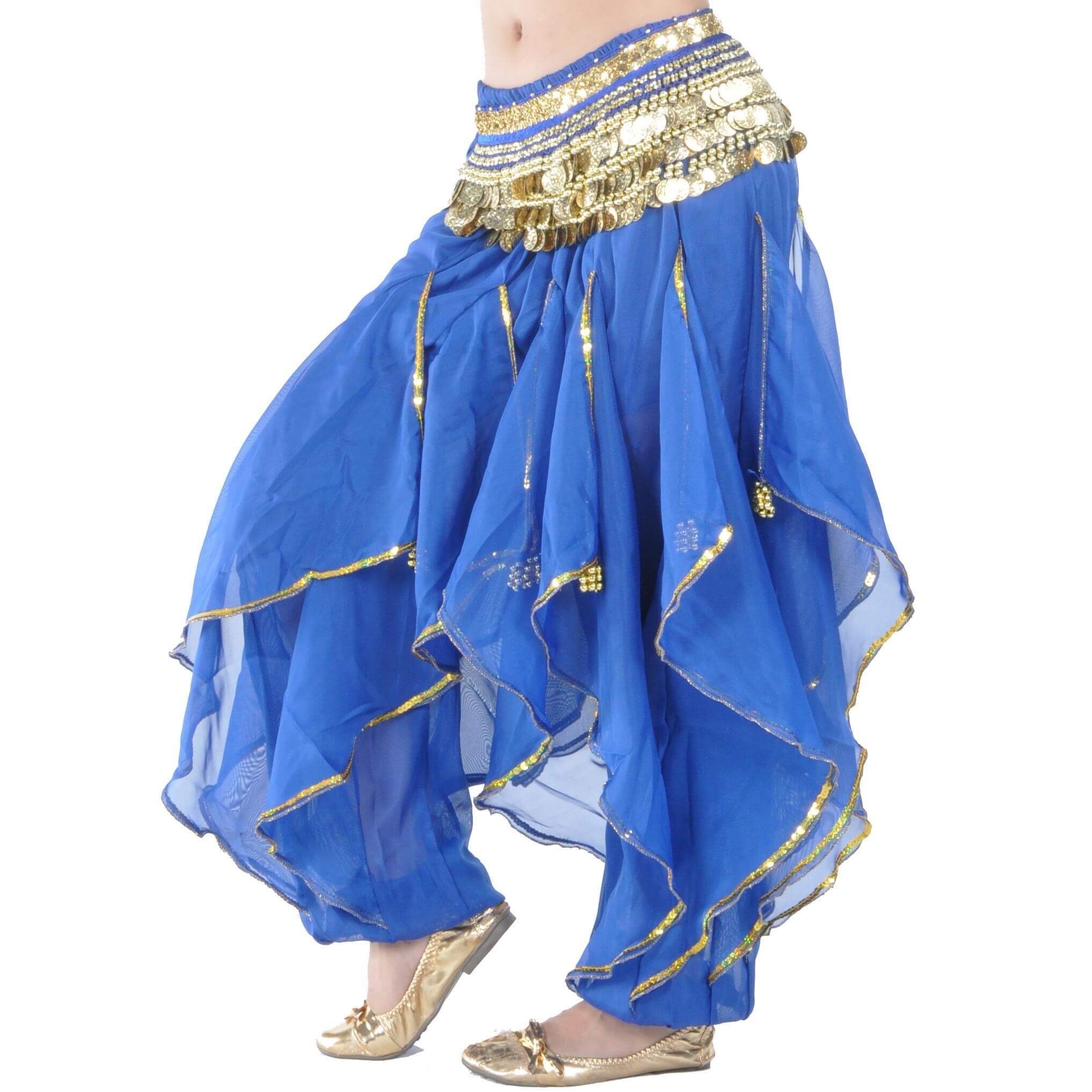 Spanish Gypsy Ruffle Pants - Click Image to Close