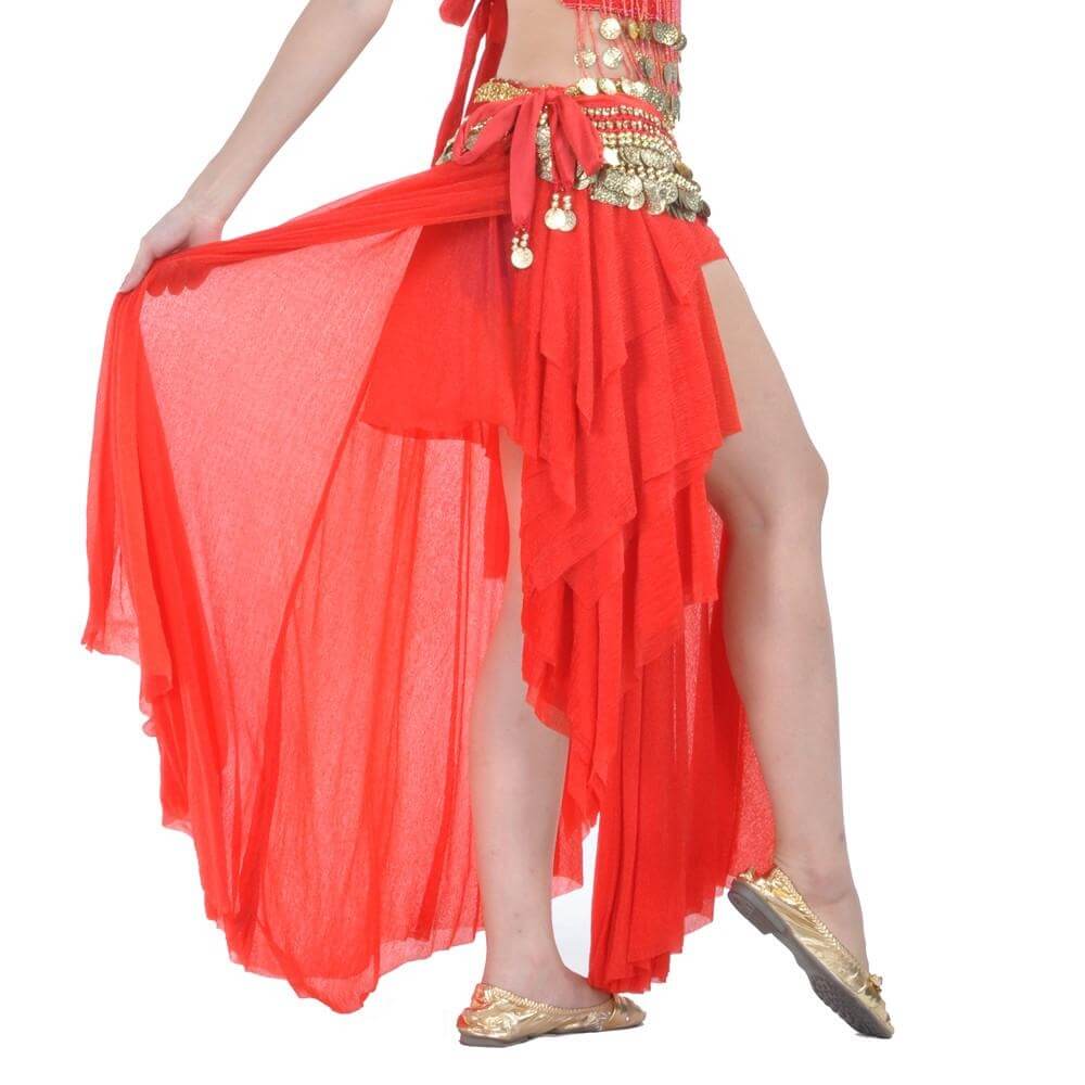 Fashion Glass Silk Belly Dance Ear Skirt - Click Image to Close