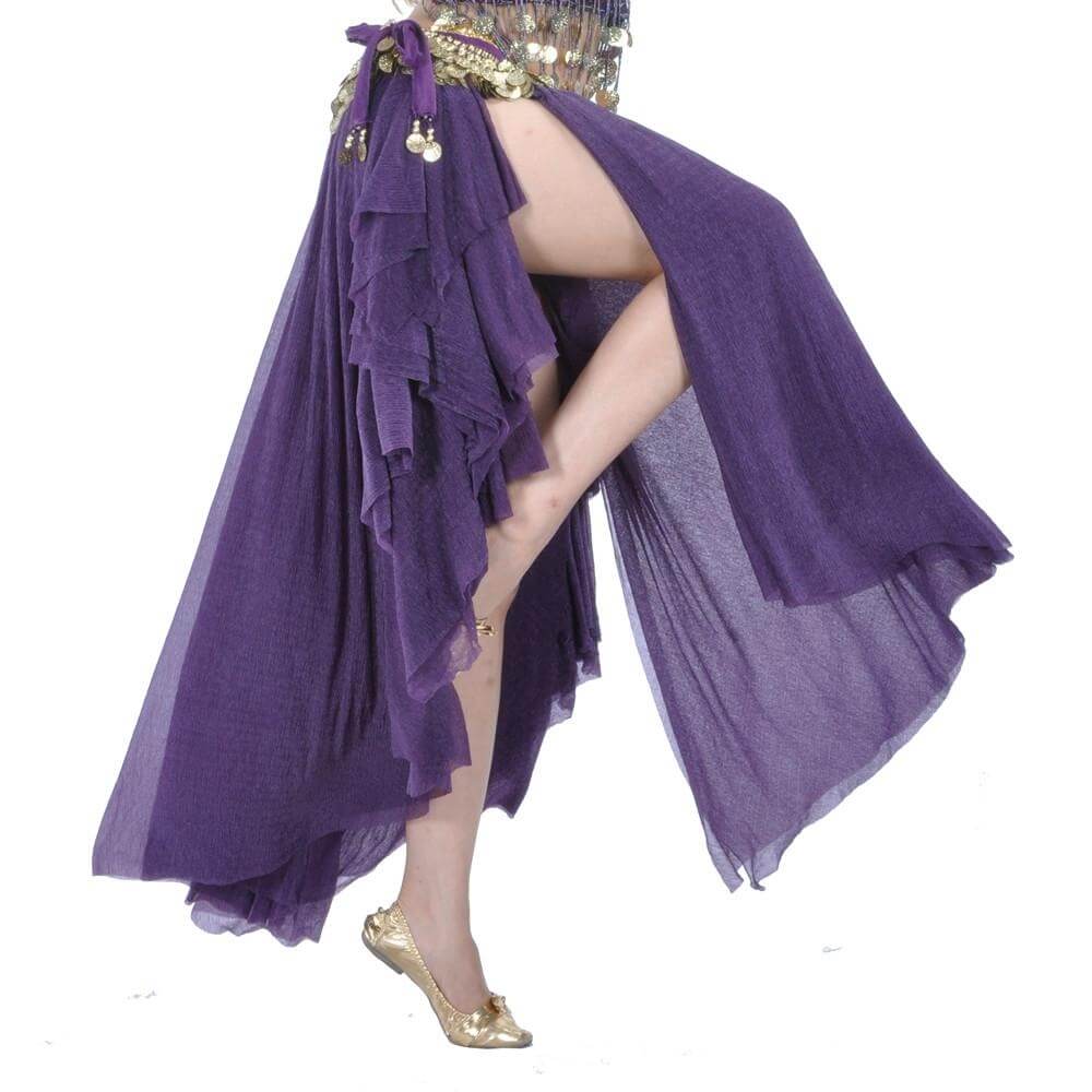 Fashion Glass Silk Belly Dance Ear Skirt - Click Image to Close