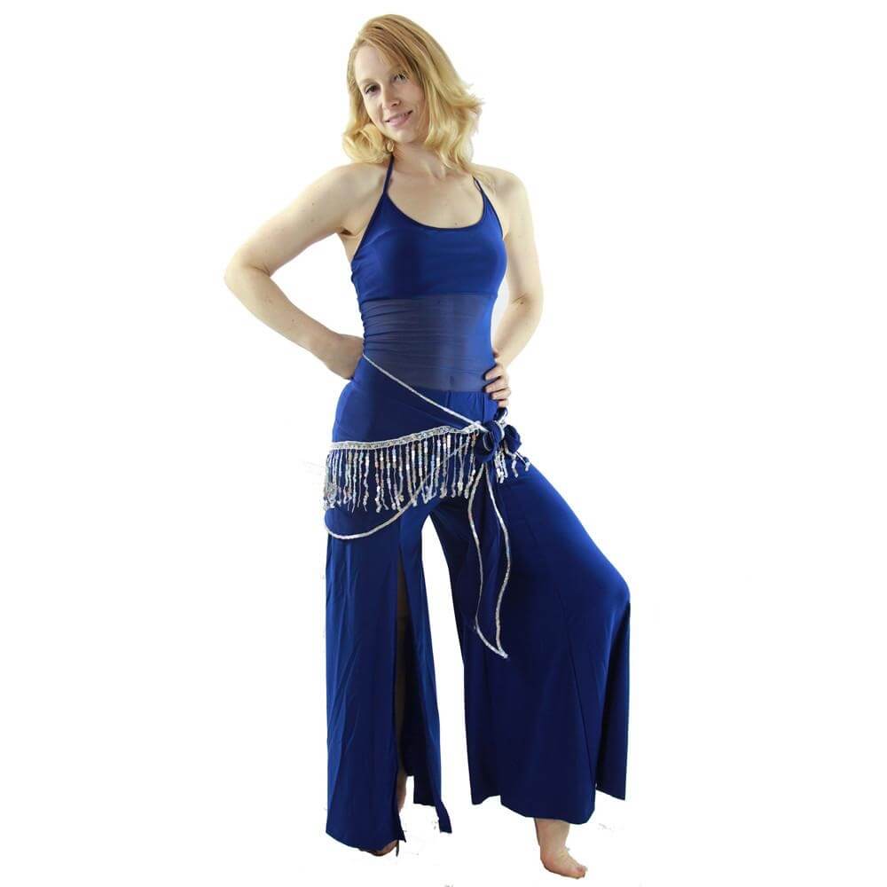 Semi-transparent 3-Piece Belly Dance Costume - Click Image to Close