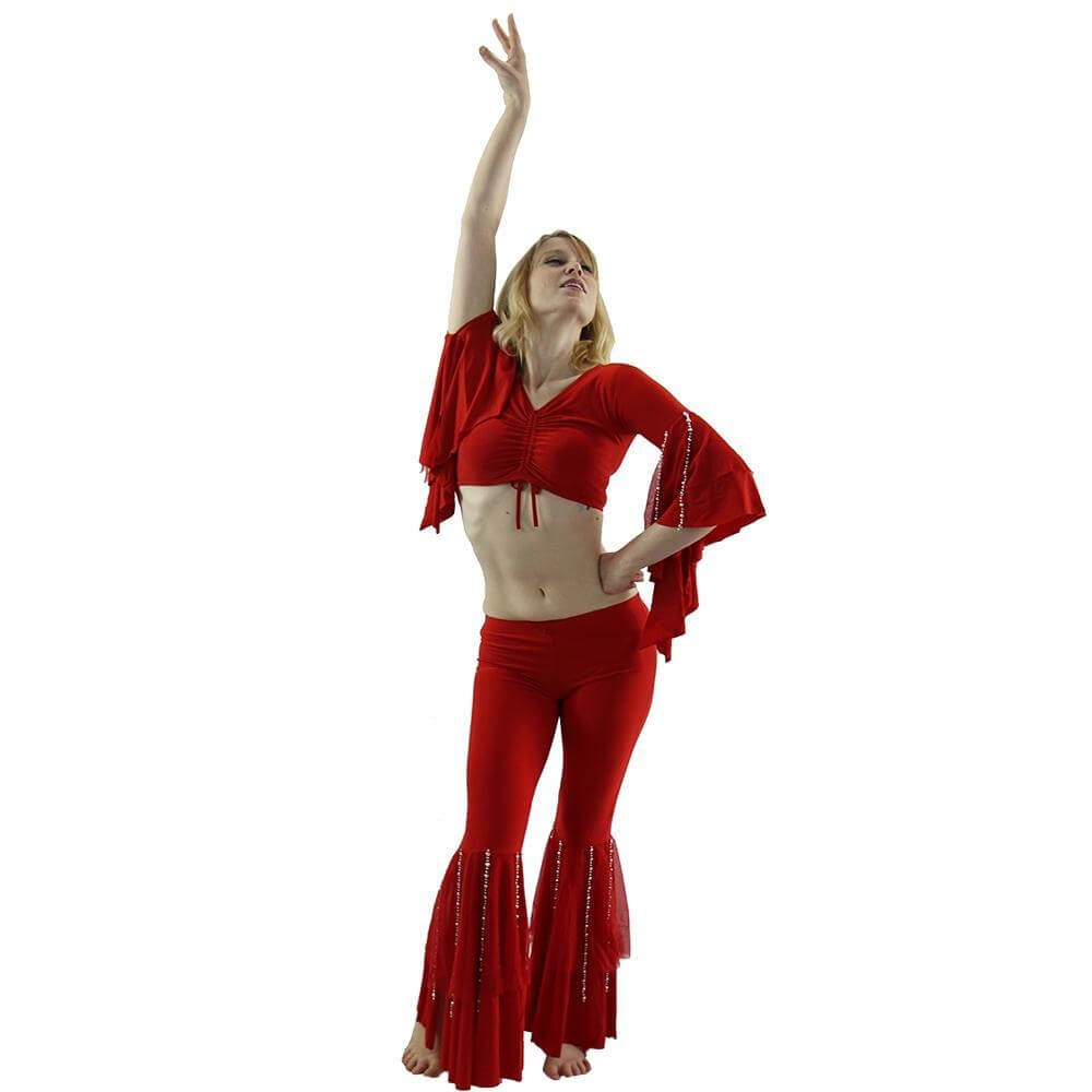 Bead String 2-Piece Belly Dance Costume(Belt no included) - Click Image to Close