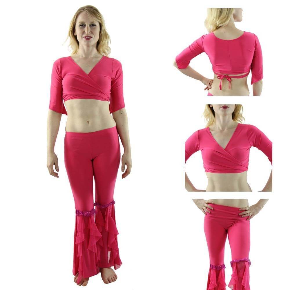 Dynamic 2-Piece Belly Dance Costume(Belt not included) - Click Image to Close