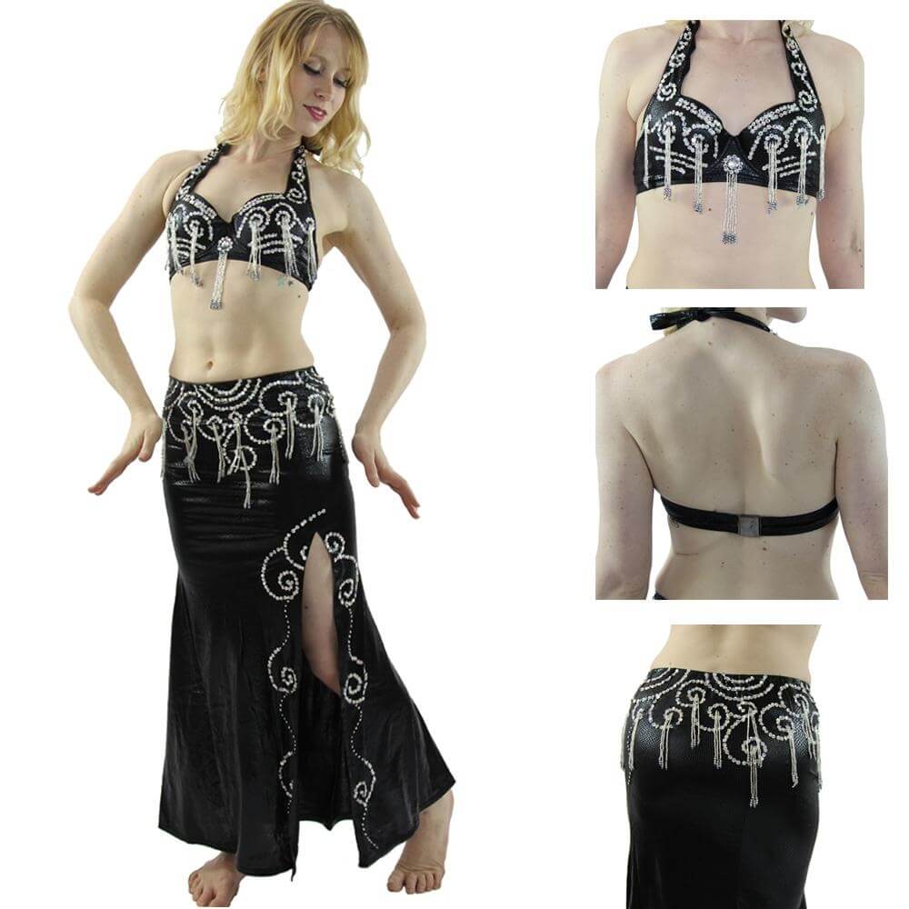 Egyptian style 2-Piece Belly Dance Costume - Click Image to Close