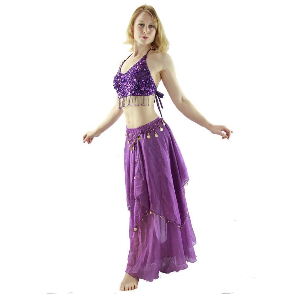 Five Flowers 2-Piece Belly Dance Costume - Click Image to Close