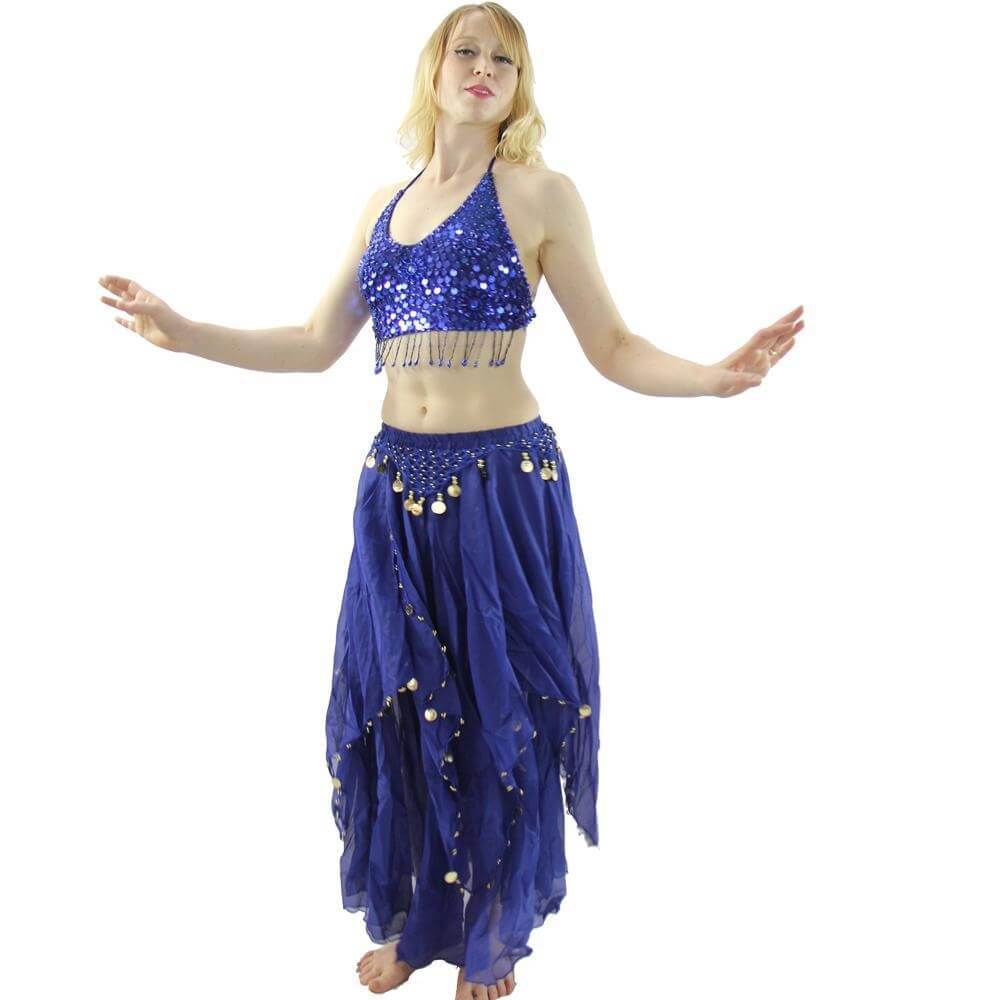 Five Flowers 2-Piece Belly Dance Costume - Click Image to Close