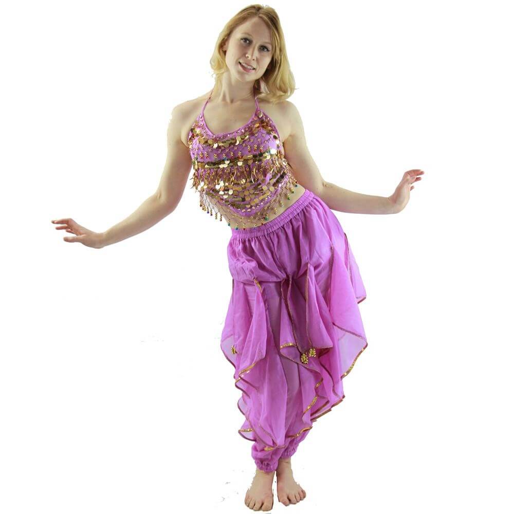 Hot Chilli 2-Piece Belly Dance Costume(Belt not included) - Click Image to Close