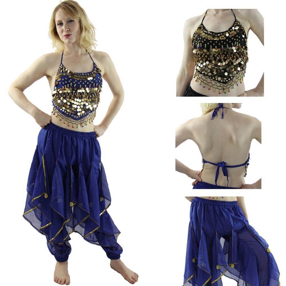 Hot Chilli 2-Piece Belly Dance Costume(Belt not included) - Click Image to Close