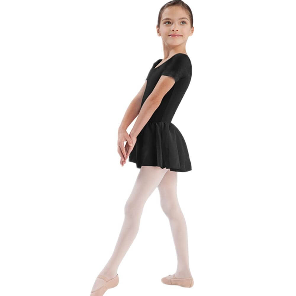 Bloch Girls Short Sleeve Skirted Leotard