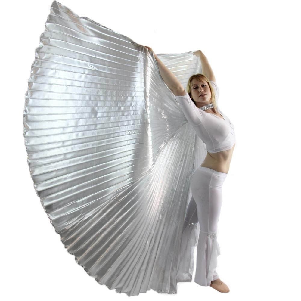 Solid Silver Worship Angel Wing - Click Image to Close