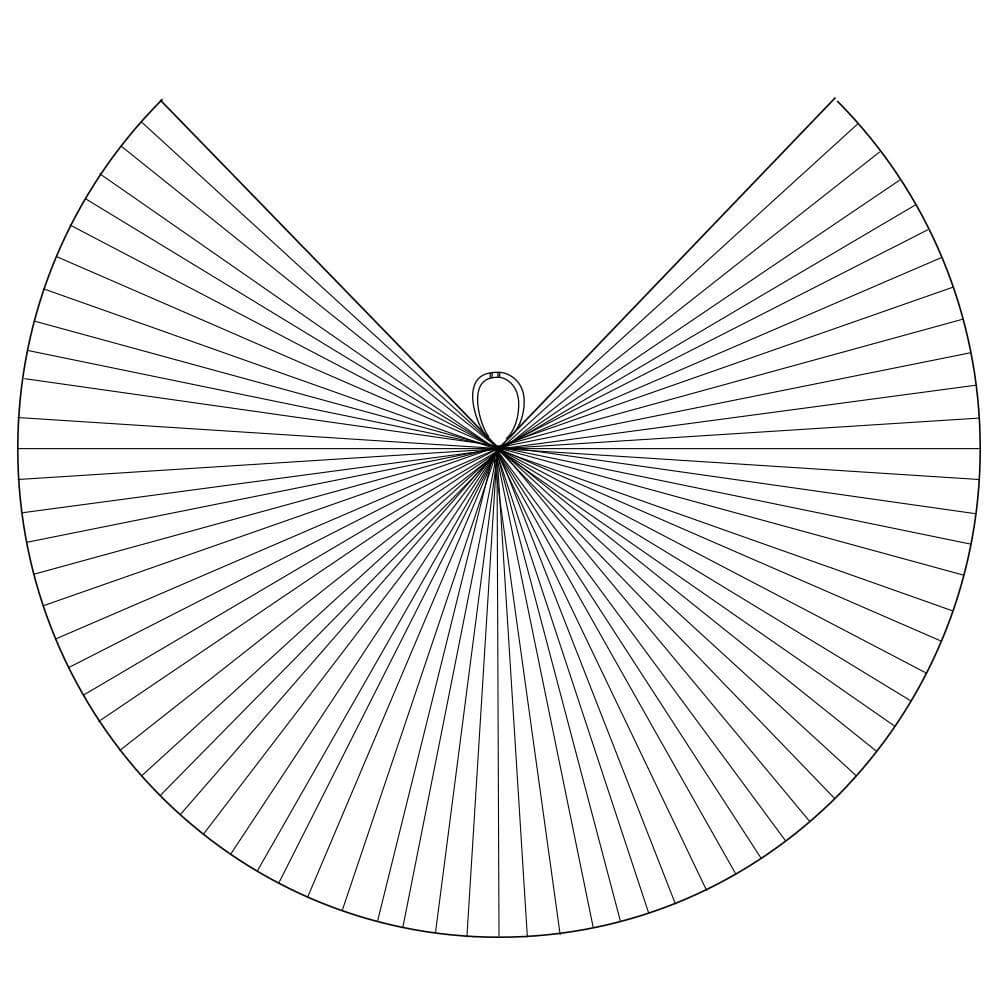 Iridescent White Worship Angel Wing - Click Image to Close