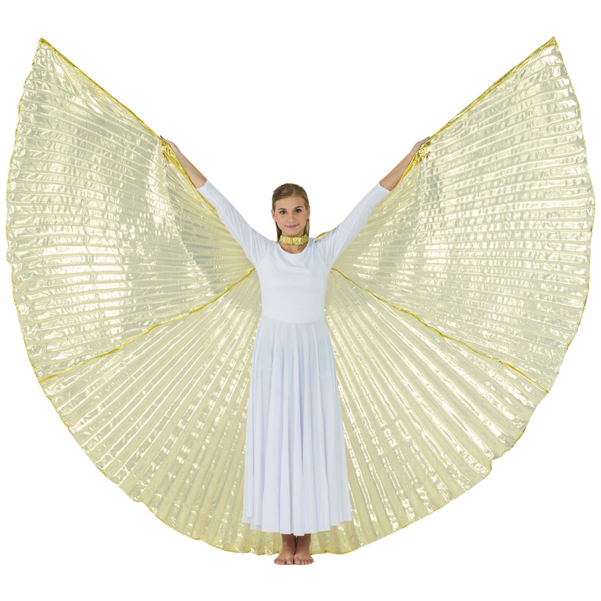 Transparent Gold Worship Angel Wing - Click Image to Close