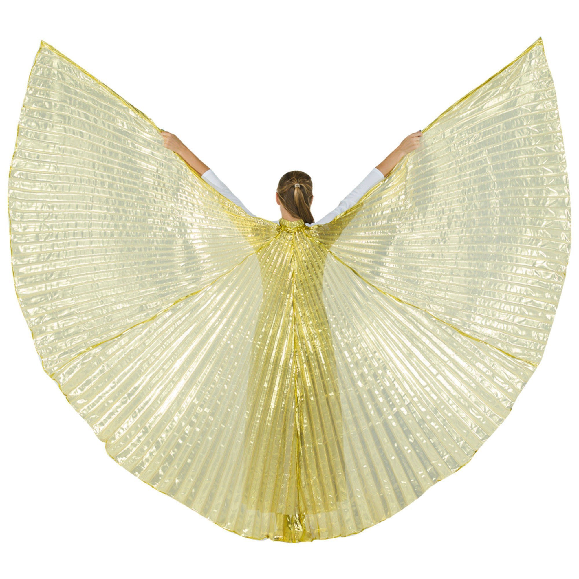 Transparent Gold Worship Angel Wing - Click Image to Close