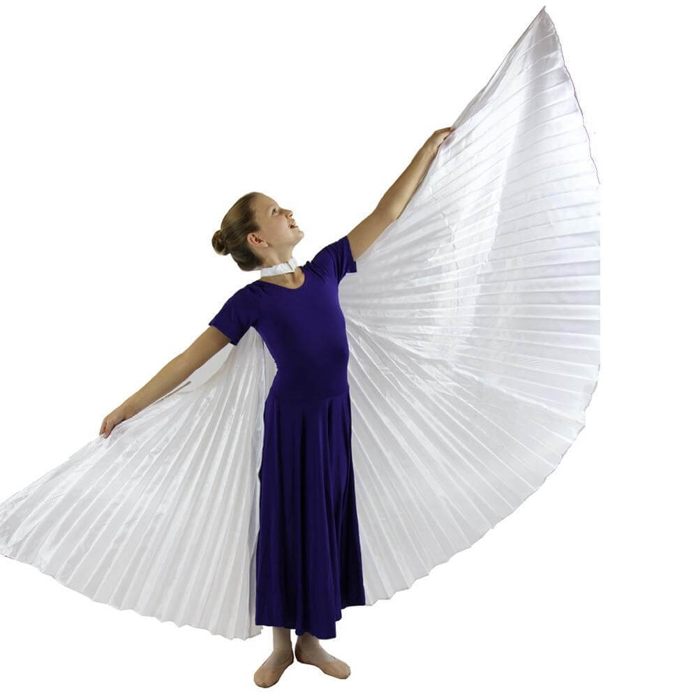Solid White Worship Angel Wing - Click Image to Close