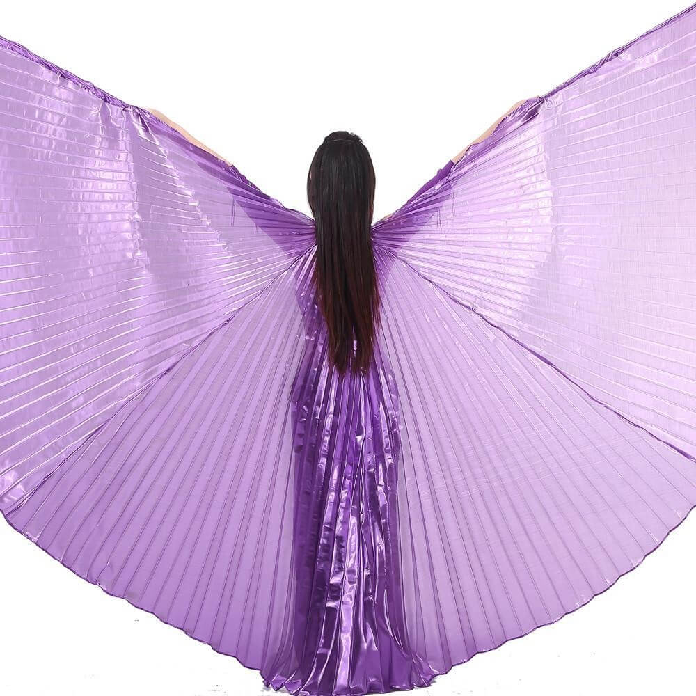 Solid Deep Purple Worship Angel Wing - Click Image to Close