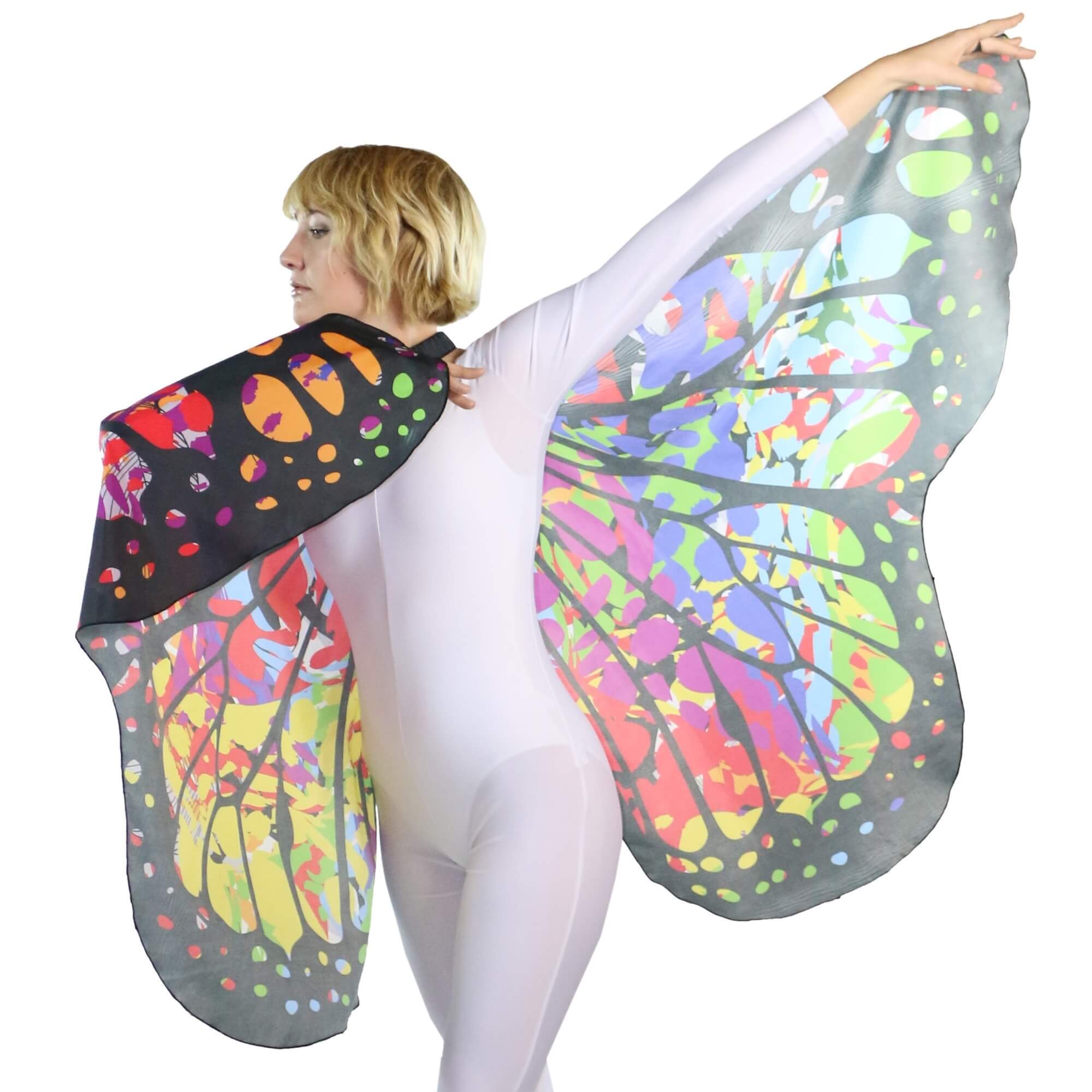 Danzcue Soft Colorful Butterfly Dance Wings - Click Image to Close