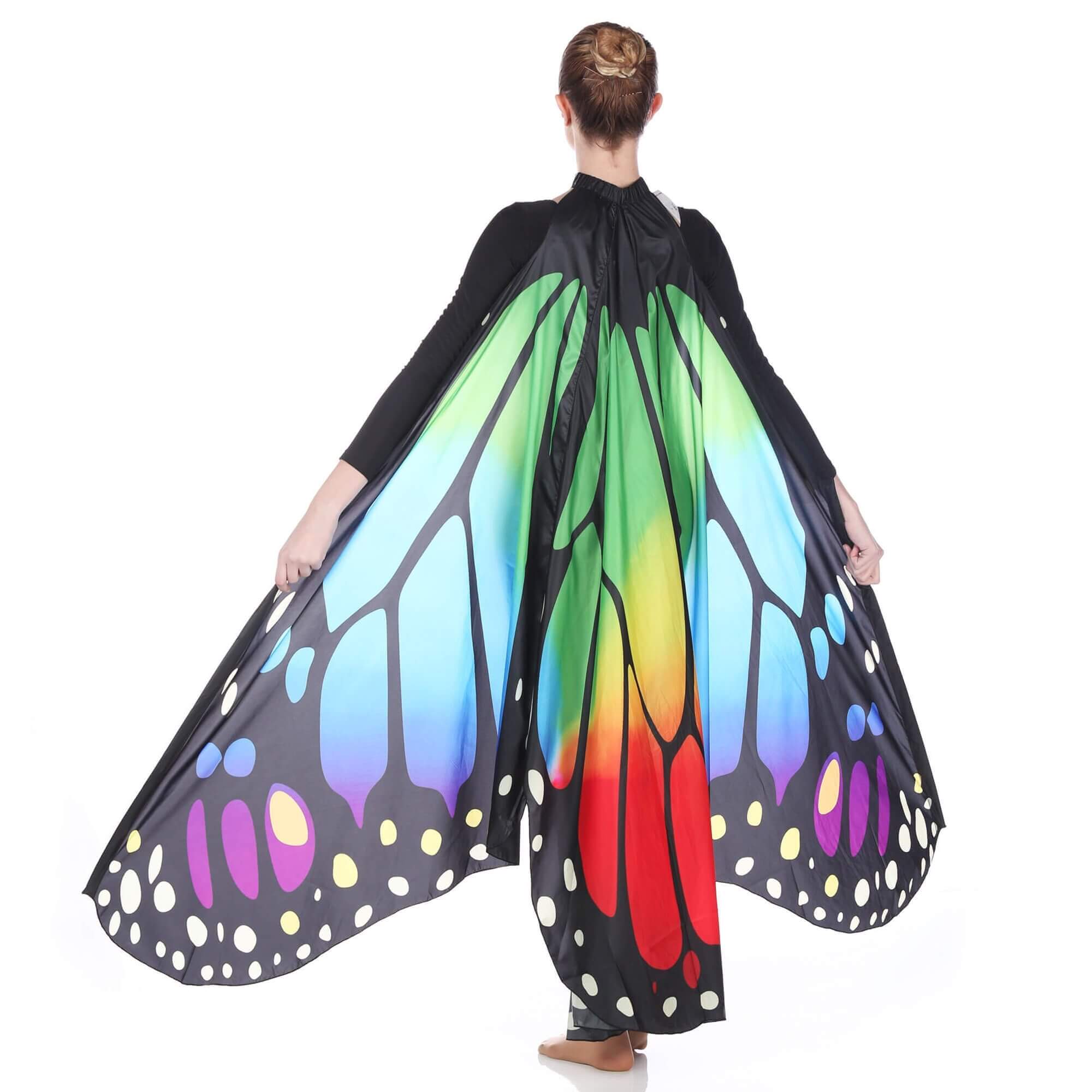 Danzcue Adult Rainbow Butterfly Wing - Click Image to Close