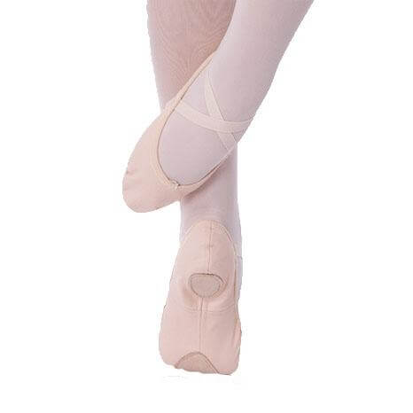 body wrappers maria total stretch low vamp canvas ballet slipper