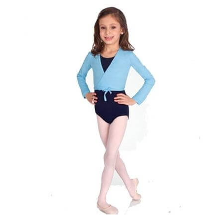 Body Wrappers Child Long Sleeve Wrap Sweater - Click Image to Close