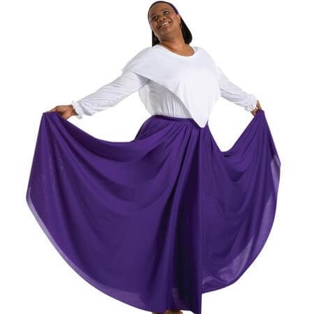 Body Wrappers Praise Dance Circle skirt - Click Image to Close