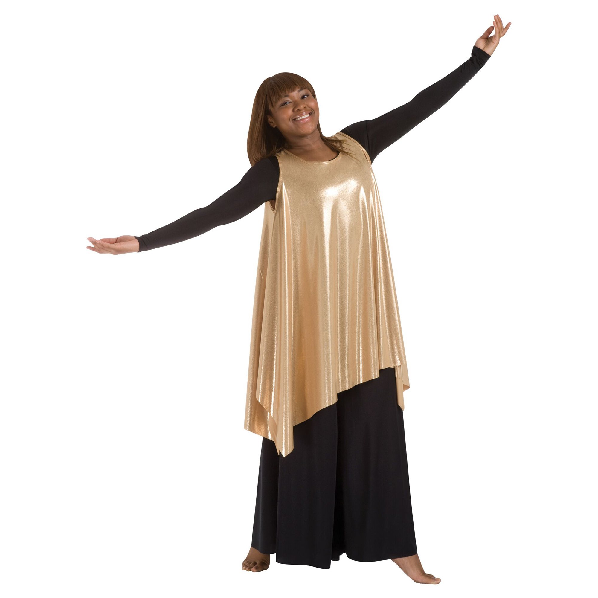 Body Wrappers Praise Dance Celebration of Spirit Drapey Pullover - Click Image to Close