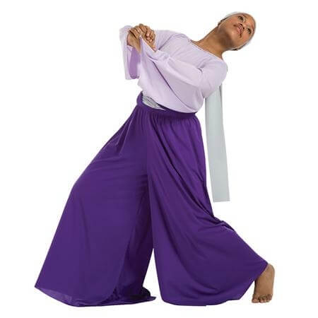 Body Wrappers Worship Dance Celebration of Spirit Palazzo pants - Click Image to Close