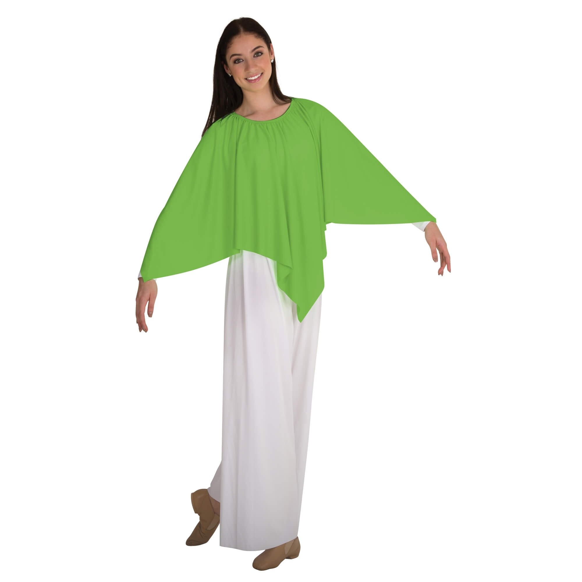 Body Wrappers Liturgical Dance Handkerchief Hem Skirt/Shoulder Drape - Click Image to Close