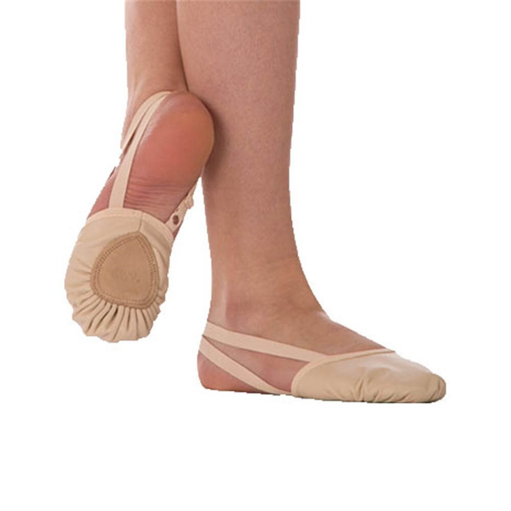 Body Wrappers Angelo Luzio Twyla II Leather Pleated Half Sole Slipper - Click Image to Close