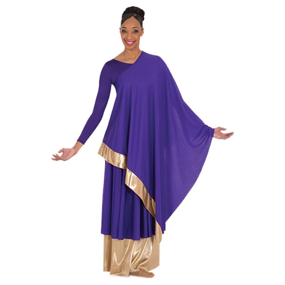 Body Wrappers Convertible Asymmetrical Caftan Pullover - Click Image to Close