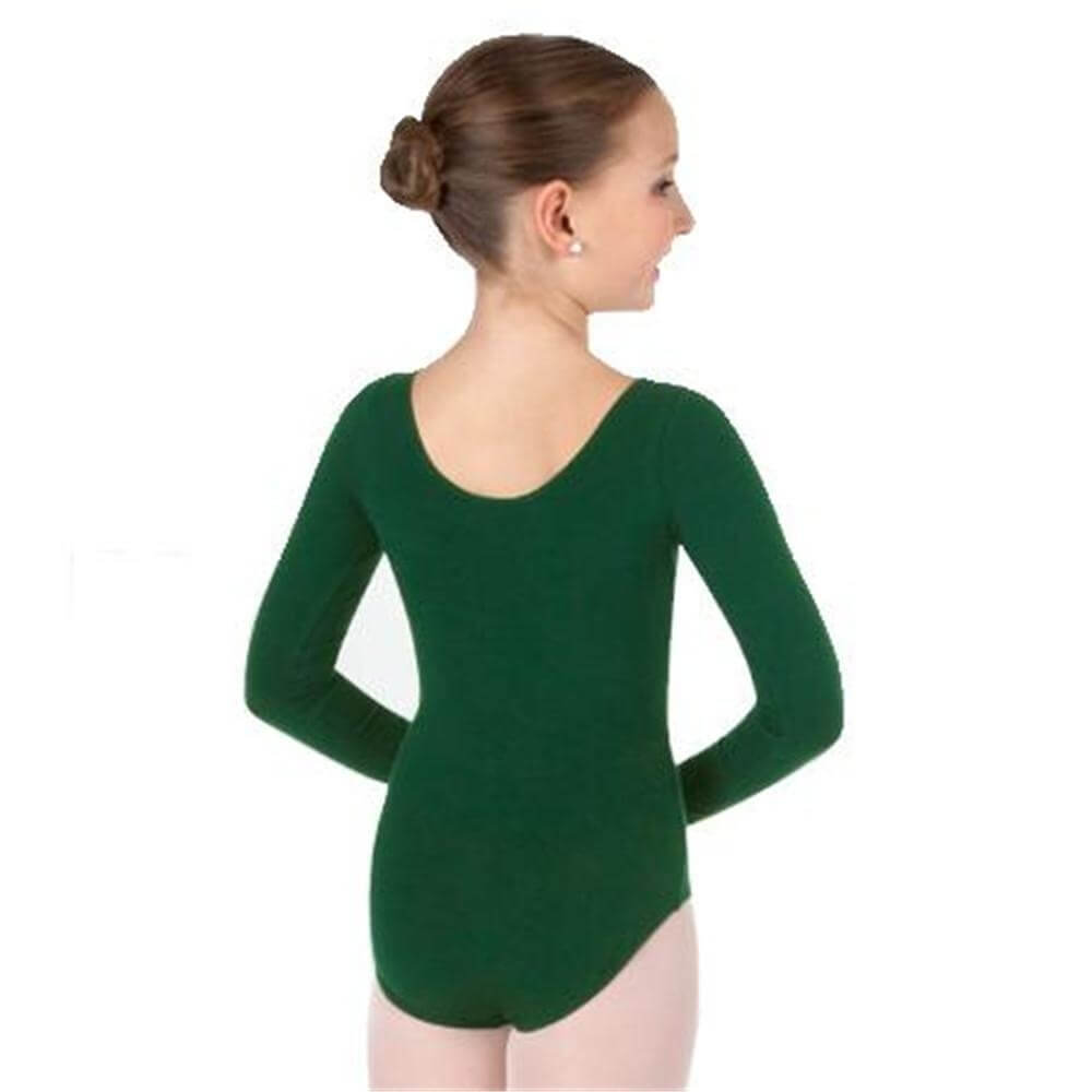 Body Wrappers Child Classwear Long Sleeve Ballet Cut Leotard - Click Image to Close